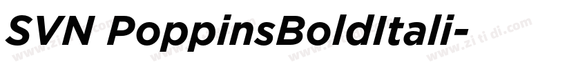 SVN PoppinsBoldItali字体转换